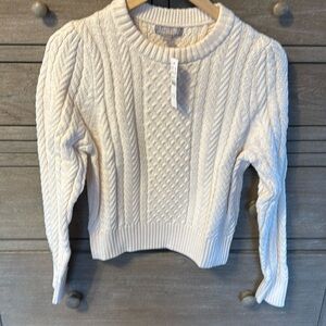 Jcrew cable knit sweater - never worn, tag on